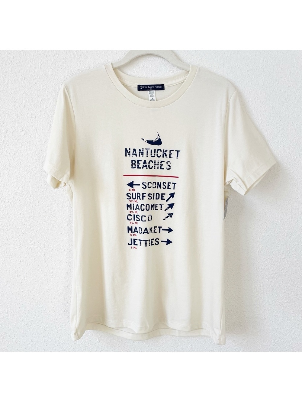 Kiel James Patrick Nantucket Beaches T Shirt Size Medium